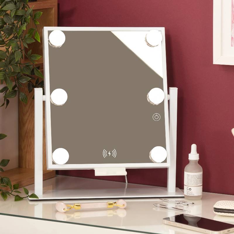 Miroir de Maquillage Hollywood avec Haut-Parleur