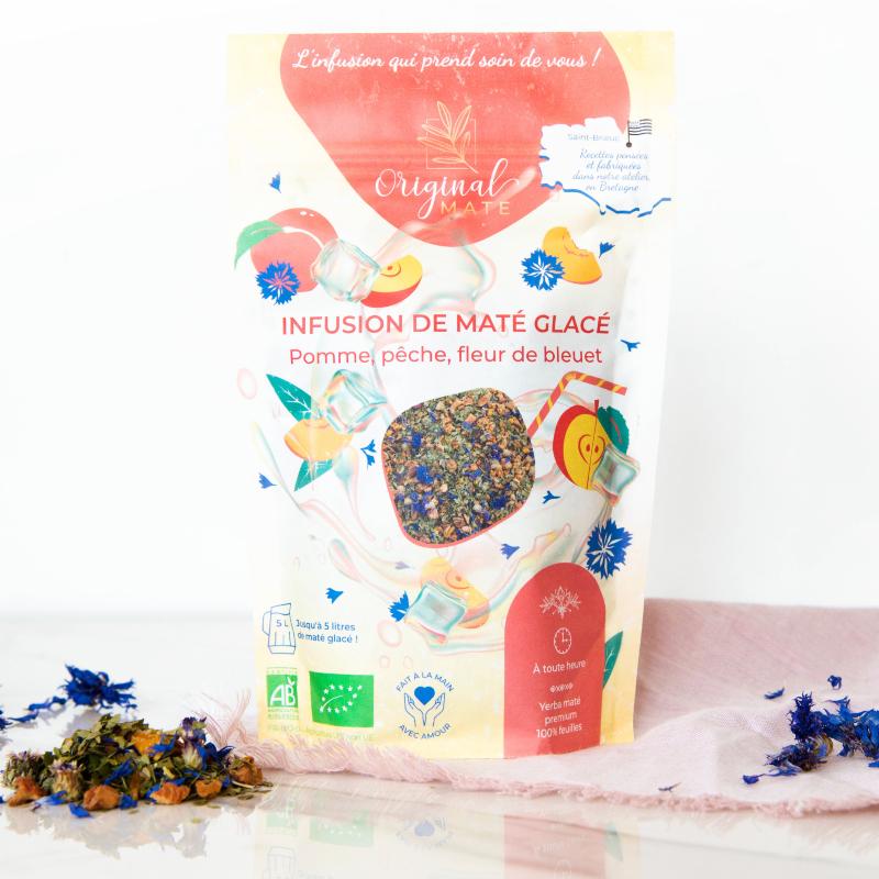 Organic Iced Mate Apple, Peach & Cornflower
