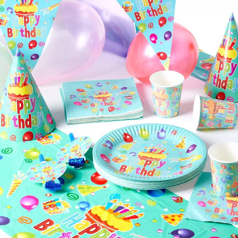 Kids Birthday Party Tableware Set