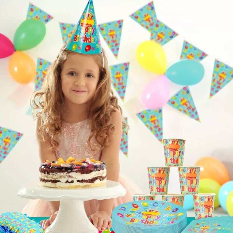 Kids Birthday Party Tableware Set