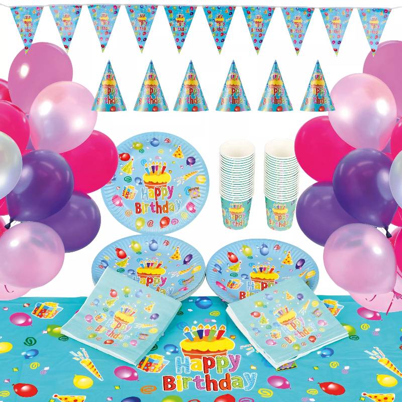 Kids Birthday Party Tableware Set