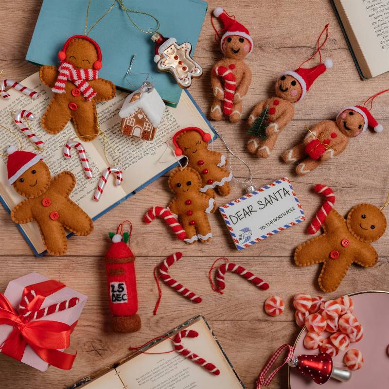 Lebkuchen-Weihnachtsdekoration