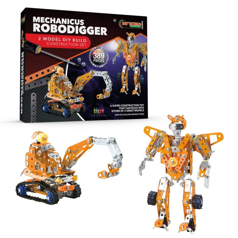 Kit di Costruzione Robot ed Escavatore