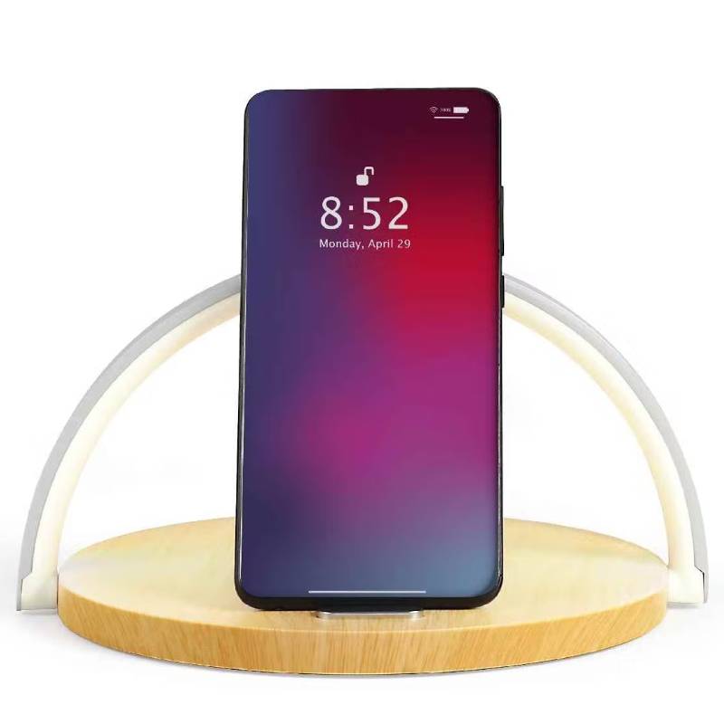 Touch Bedside Lamp with Wireless Charger