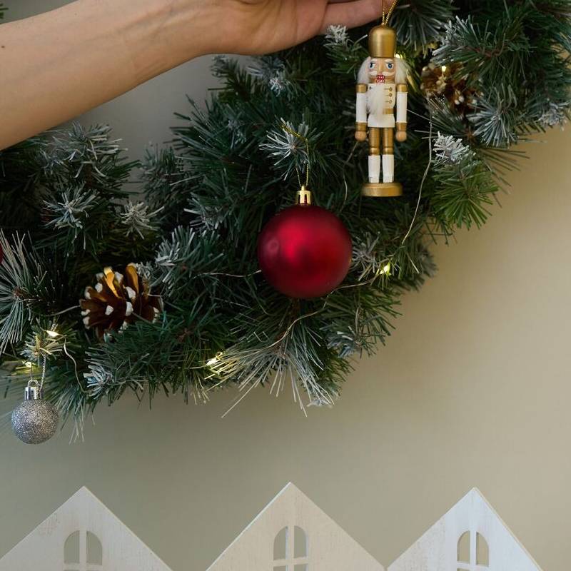 6 Gold Nutcracker Ornaments