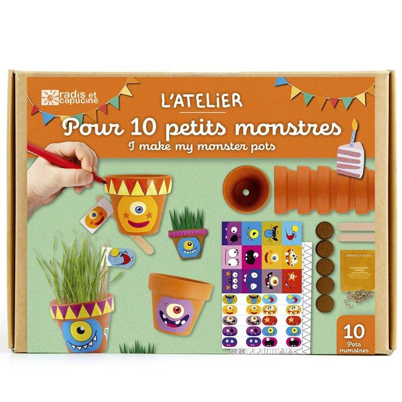 10 Little Pot Monsters Birthday Set