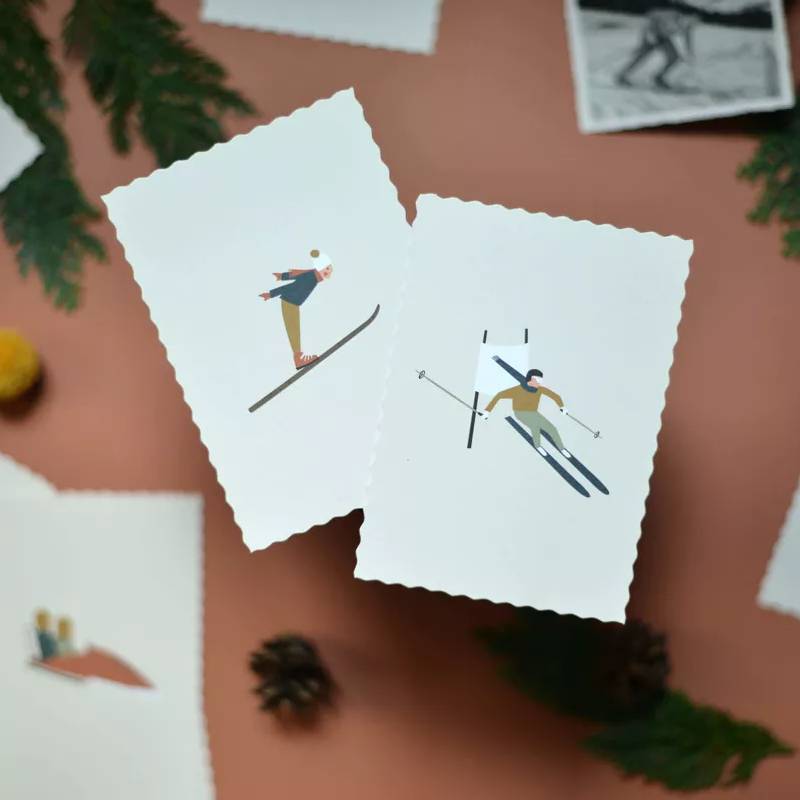 Winter Sports Postcard Set