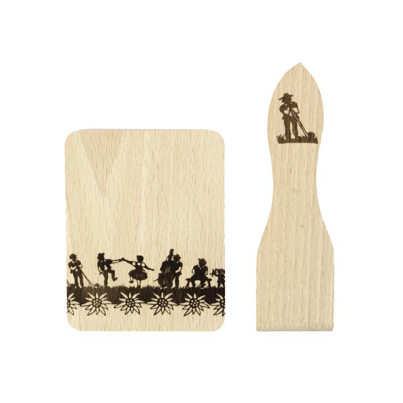 Raclette Coaster and Scraper Set