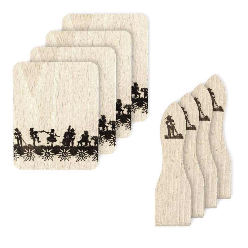 Raclette Coaster and Scraper Set