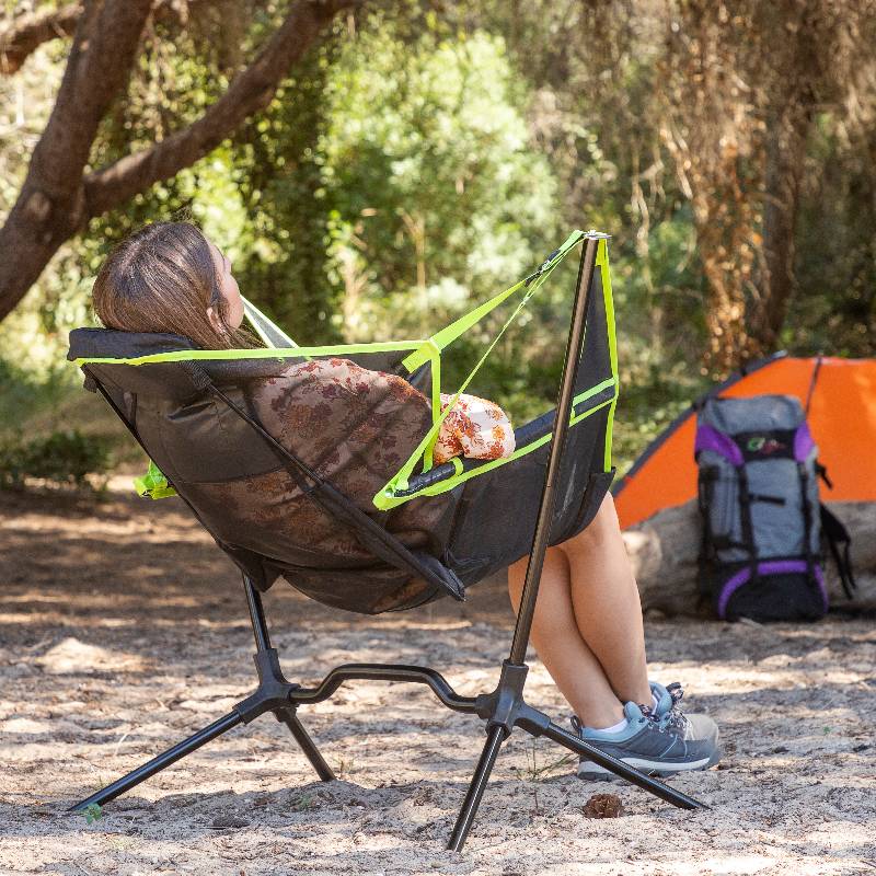 Folding Camping Chair with Swing