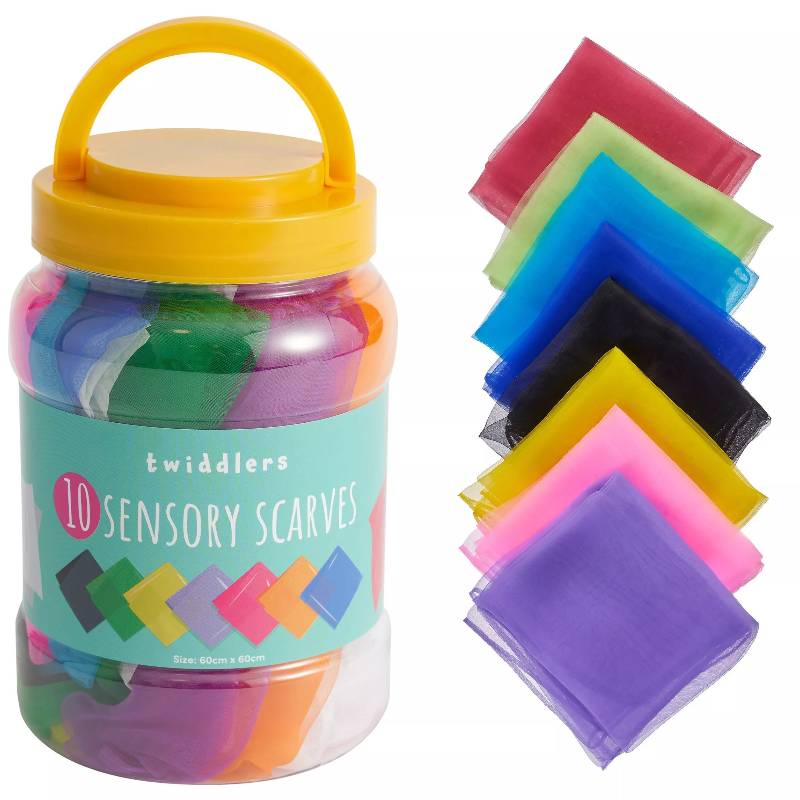 10 Multi-colour Dance Scarves