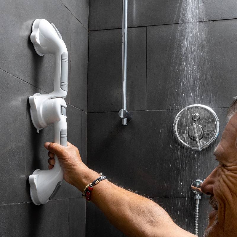 Double Angular Safety Bathroom Grab