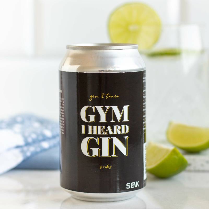 Gym? I heard Gin! Socks in a tin