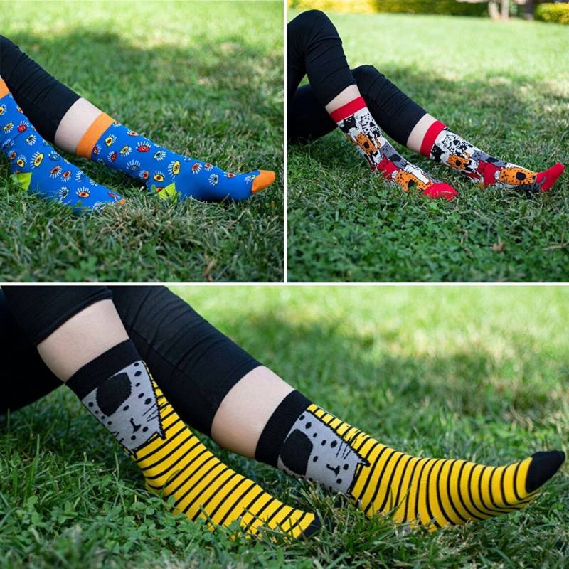 3 Katzen-Damensocken
