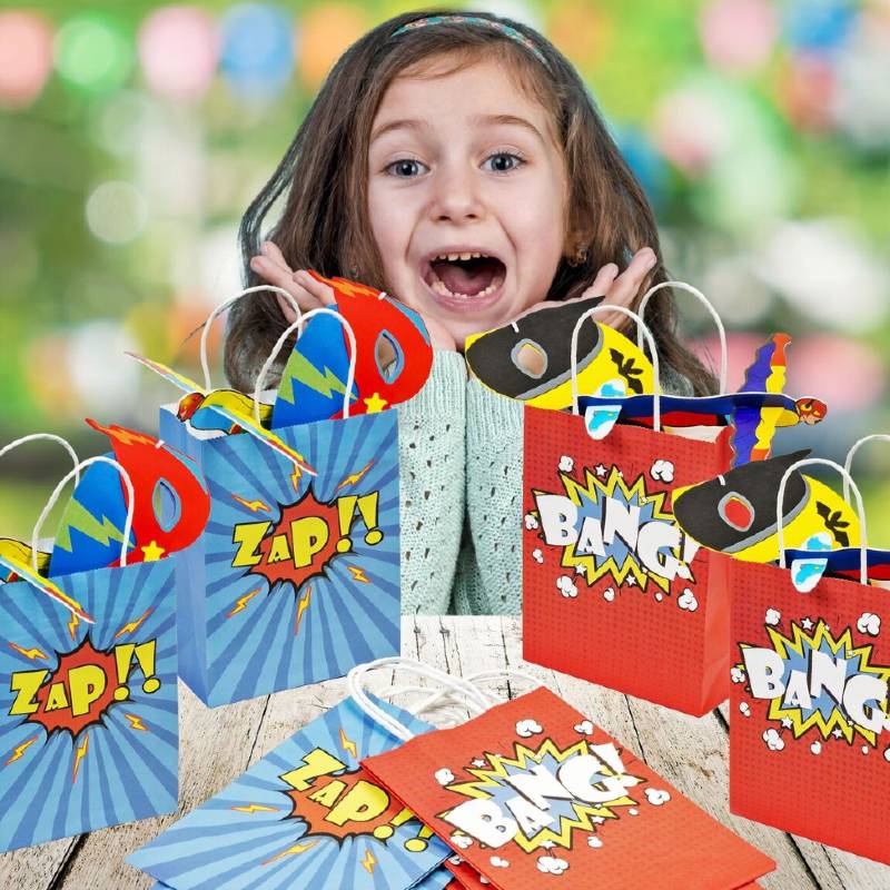 60 Piece Superhero Party Bags Set