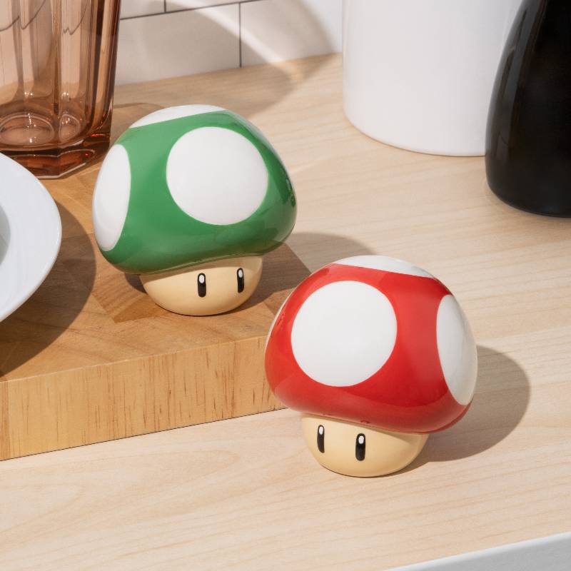 Super Mario Mushroom Salt & Pepper Shakers