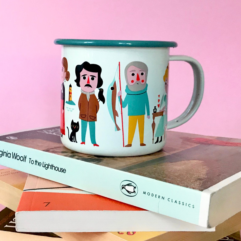 Book Lover Enamel Mug