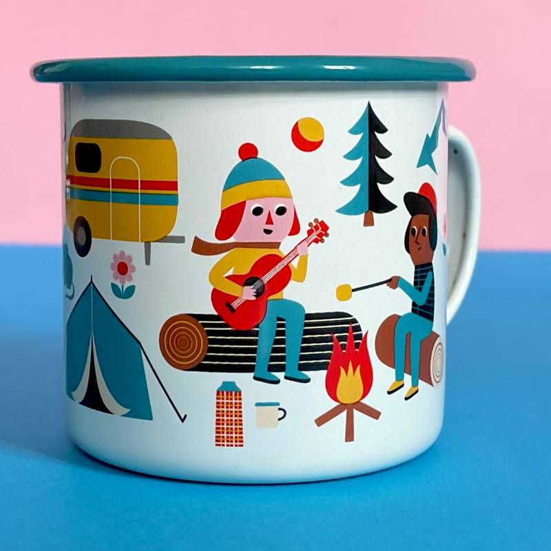 Camping Lover Enamel Mug