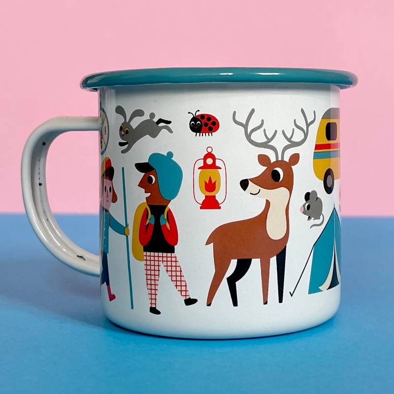 Camping Lover Enamel Mug