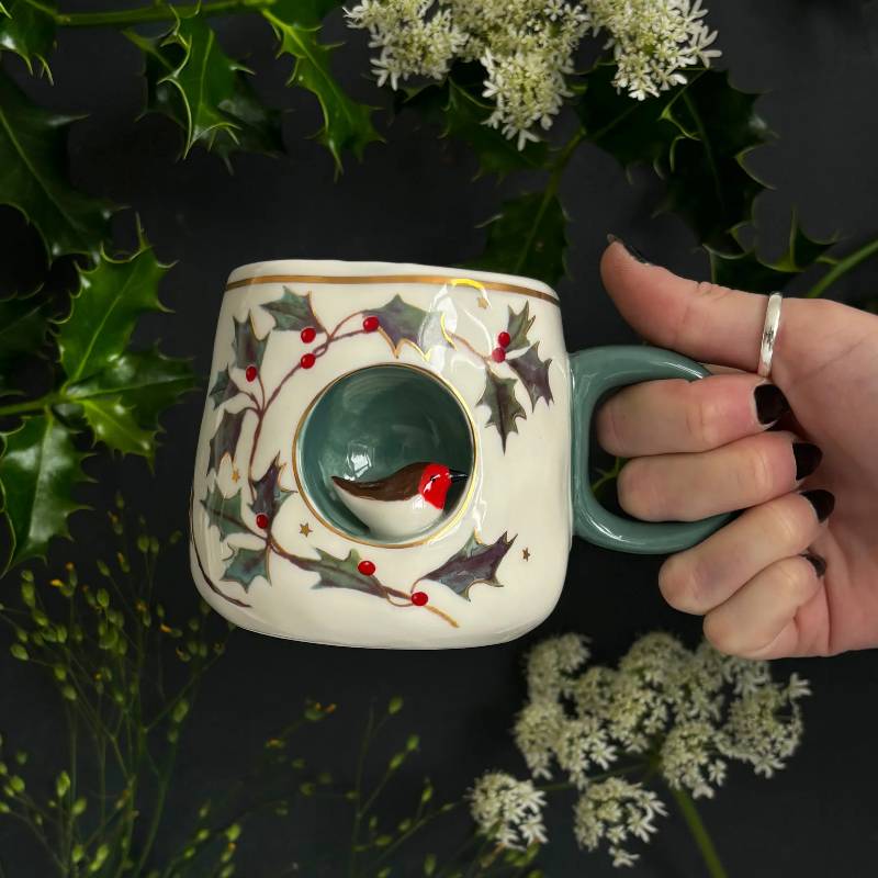 Secret Garden Robin Cup