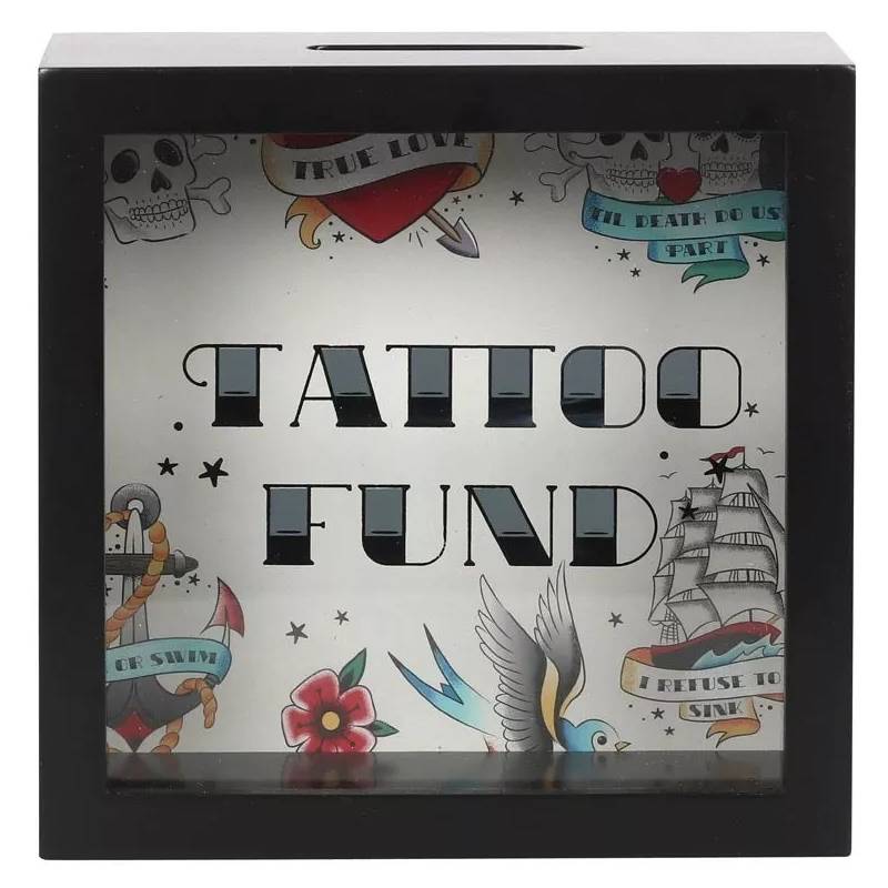 Retro Tattoo Fund Money Box