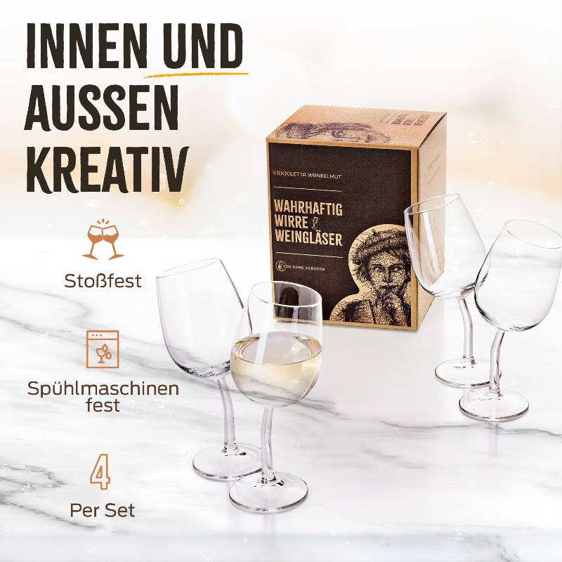 Vi(n)oletta Wankelmut Wine Glass Set