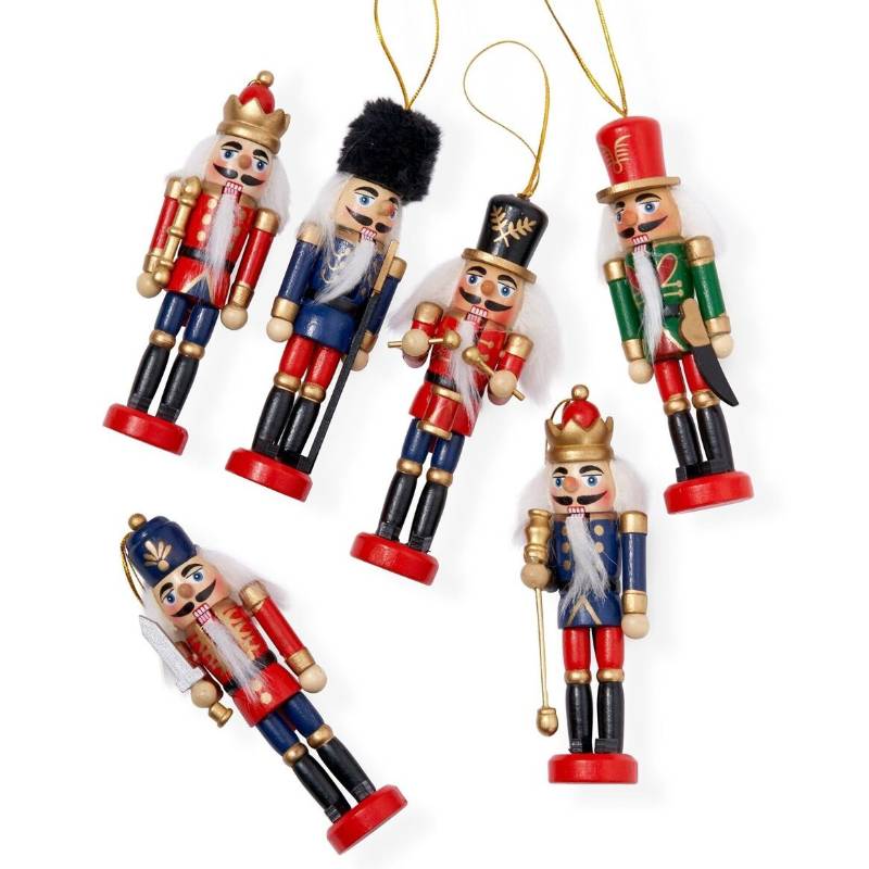 6 Mini Nutcrackers