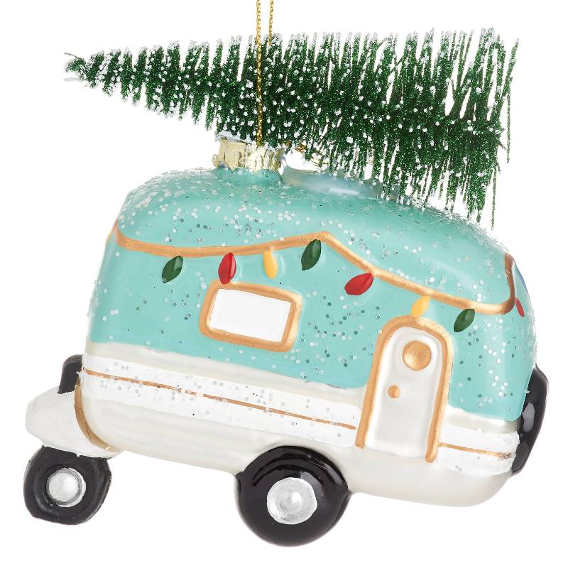 Camper with Tree Bauble