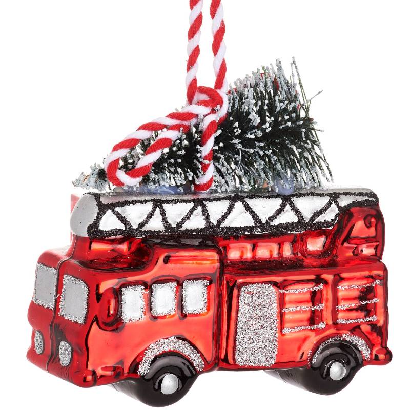 Fire Engine Shaped Bauble