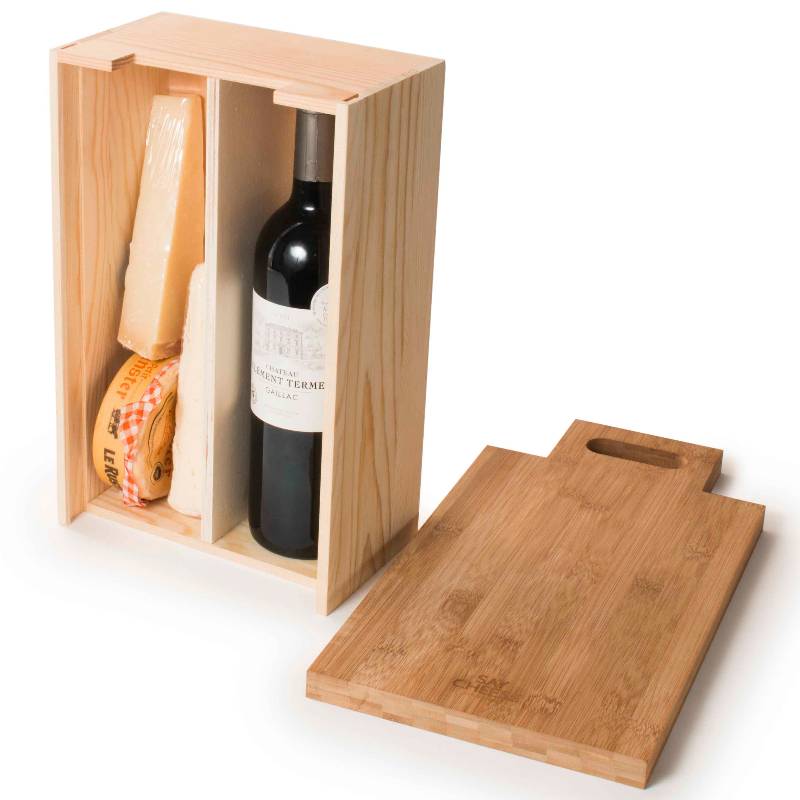 The Say Cheese - Wine box and Cheese Board