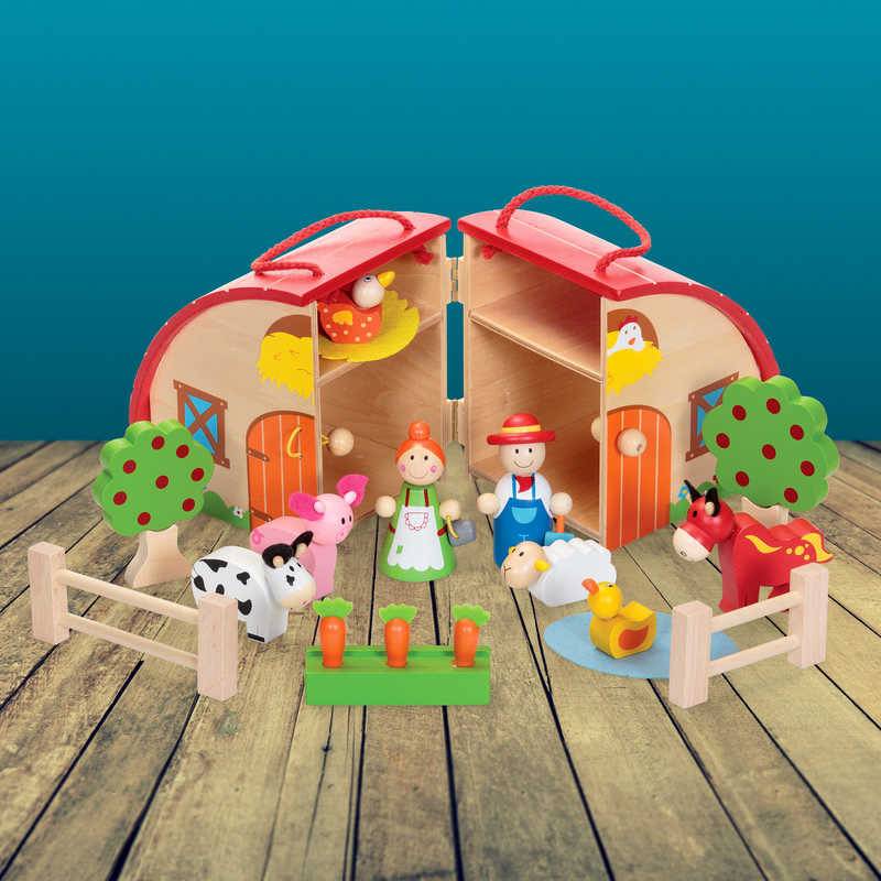 Jeu de Ferme en Bois