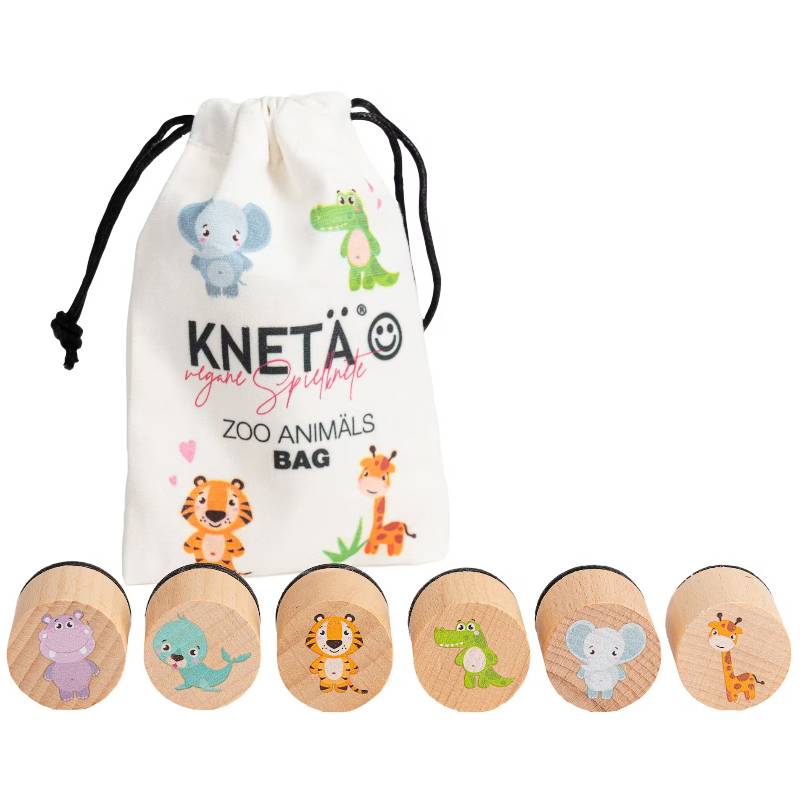 Wooden Stamp Set Zoo Animls