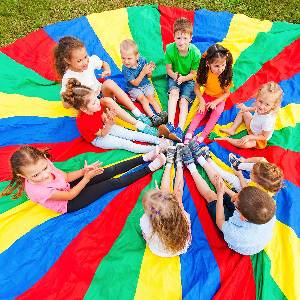 Giant Rainbow Parachute