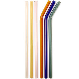 Colored Glass Straws