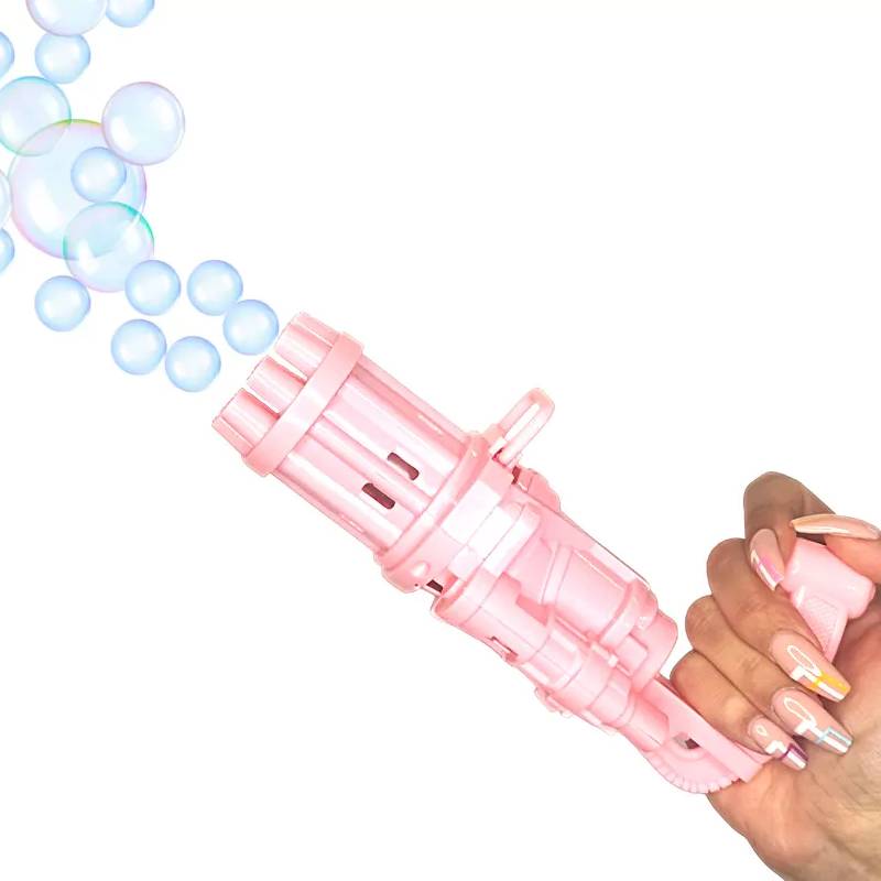 Pistola Spara Bolle di Sapone Rosa