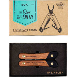 Fishing Multi-Tool, Wood & Titanium Finish