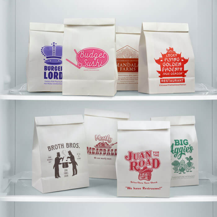 Take-Out Fake-Out Paper Lunch Bags