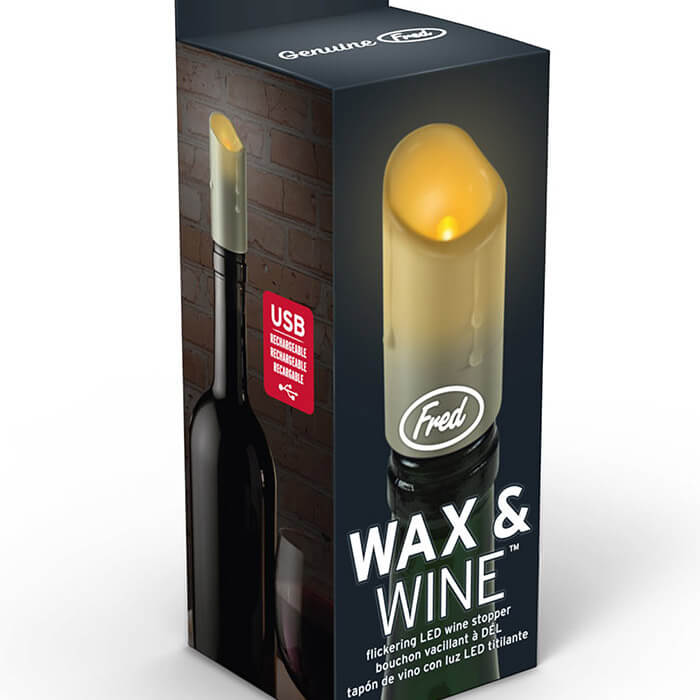 Wax & Wine - Weinverschluss mit LED Kerze