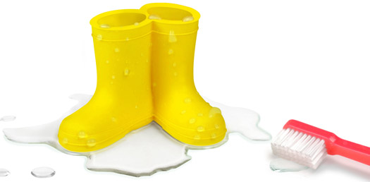 Zahnbrstenhalter Gummistiefel