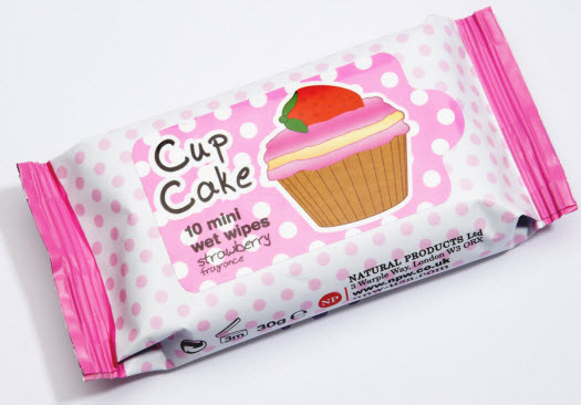 Cupcake Scented Handy Wipes