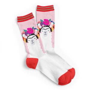 Frida Kahlo Llama Socks