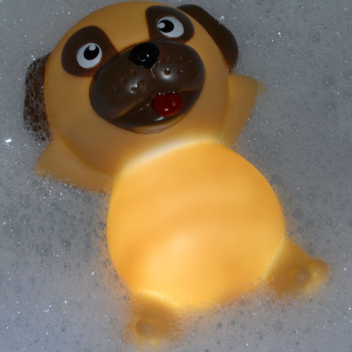 Pug Light Up Bath Plug