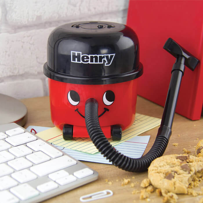 Mini Aspirapolvere per Scrivania Henry - Gadgets, Idee regalo