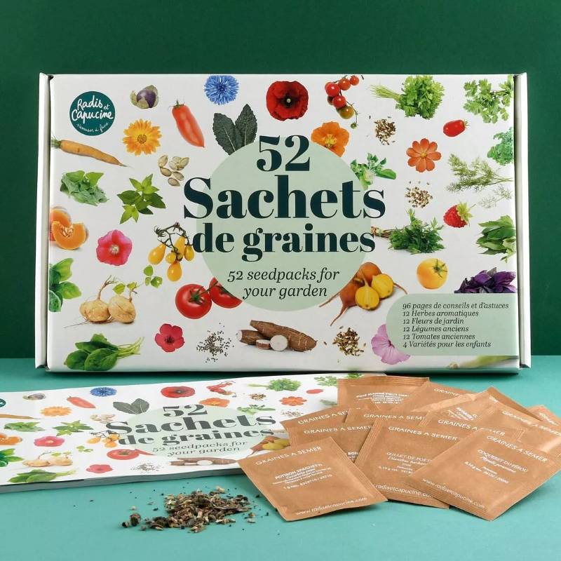 52 Seed Packets for Gardening Enthusiasts