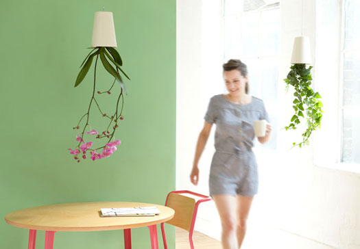 Sky Planter Blumentopf auf dem Kopf