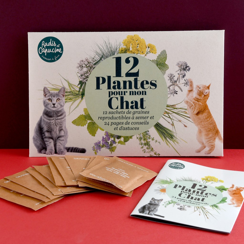 12 Pflanzen f�r meine Katze � Samen-Set