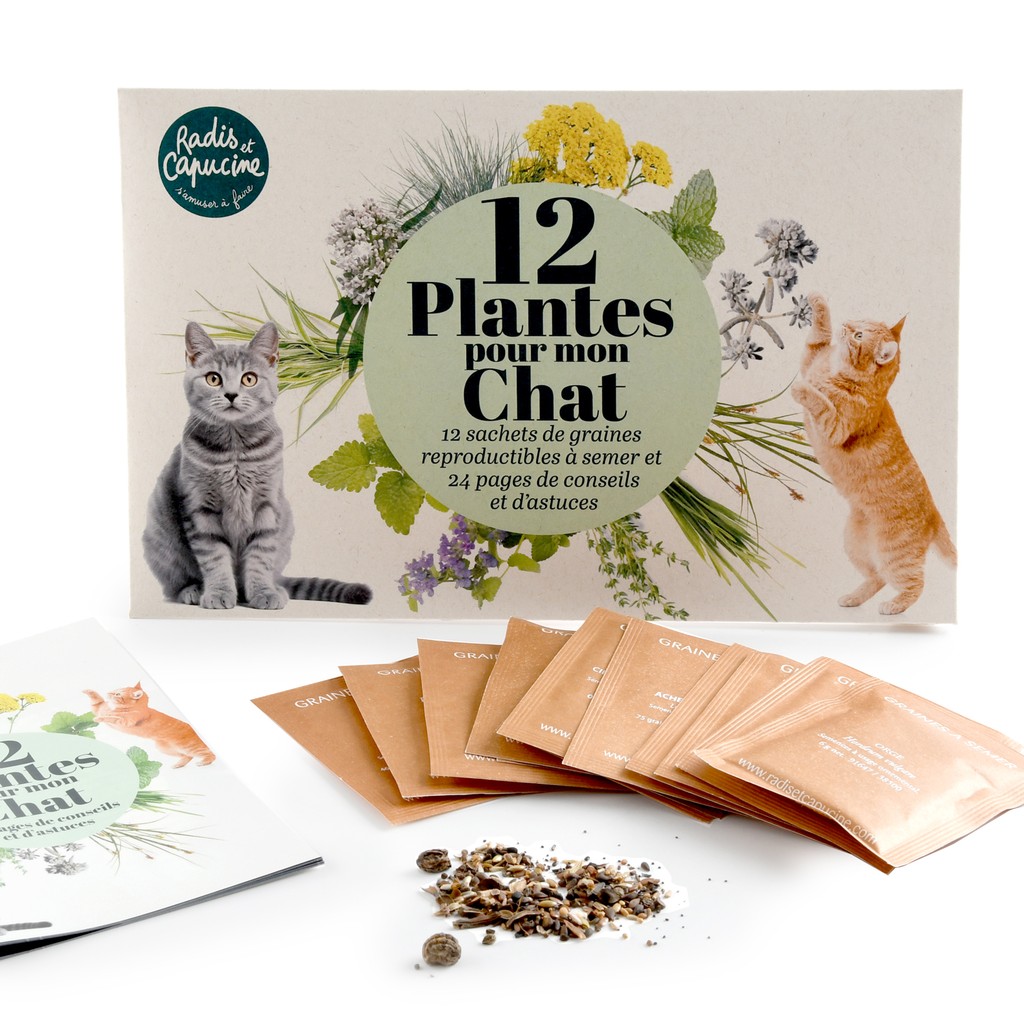 12 Pflanzen f�r meine Katze � Samen-Set