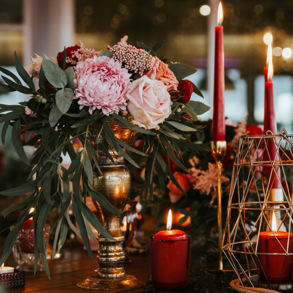 15 Teelicht-Gl�ser Rot