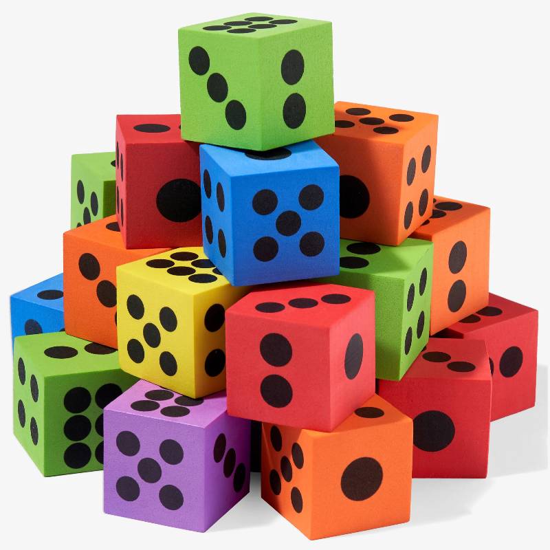 48 Large Foam Dices