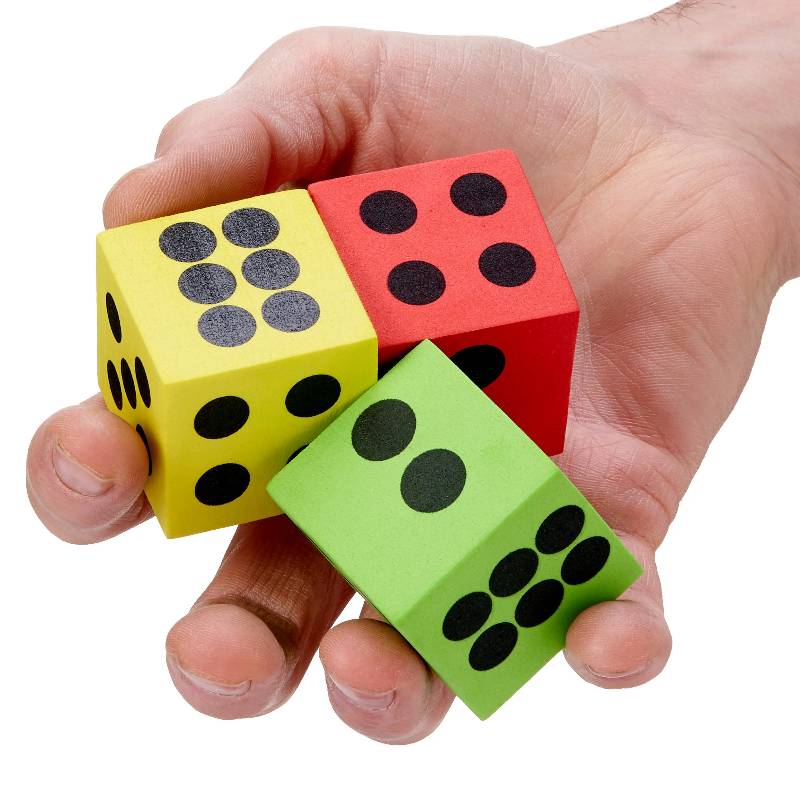 48 Large Foam Dices